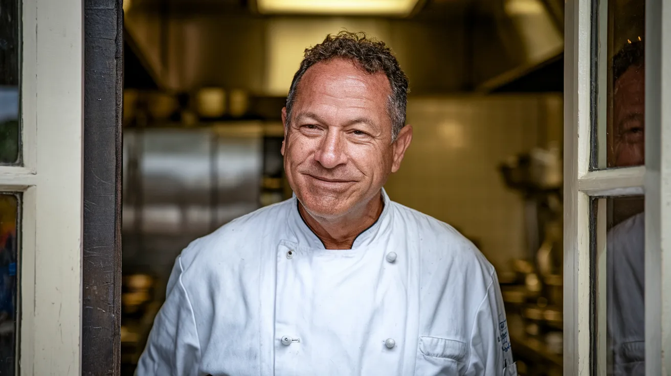 Chef standing confidently in restaurant